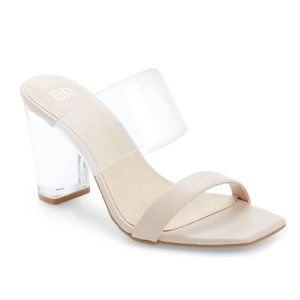 BP Naomi Sandal from Nordstrom Brand New Size 6.5 Clear heel Blush pink